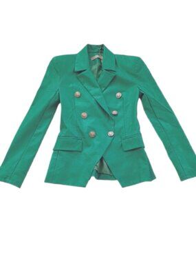 Rinascimento faux leather button blazer jacket XS EUC